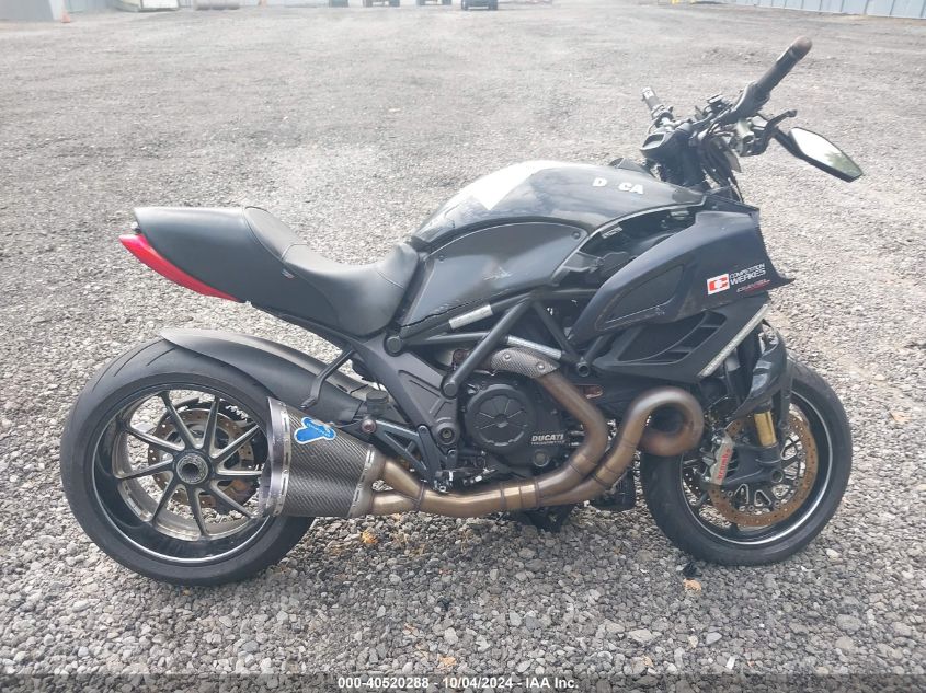 2012 Ducati Diavel VIN: ZDM13BLW3CB005875 Lot: 40520288