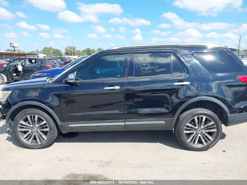 2017 Ford Explorer Platinum VIN: 1FM5K8HT6HGA10785 Lot: 40520419