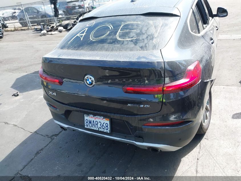 2019 BMW X4 xDrive30I VIN: 5UXUJ3C56KLG54379 Lot: 40520432