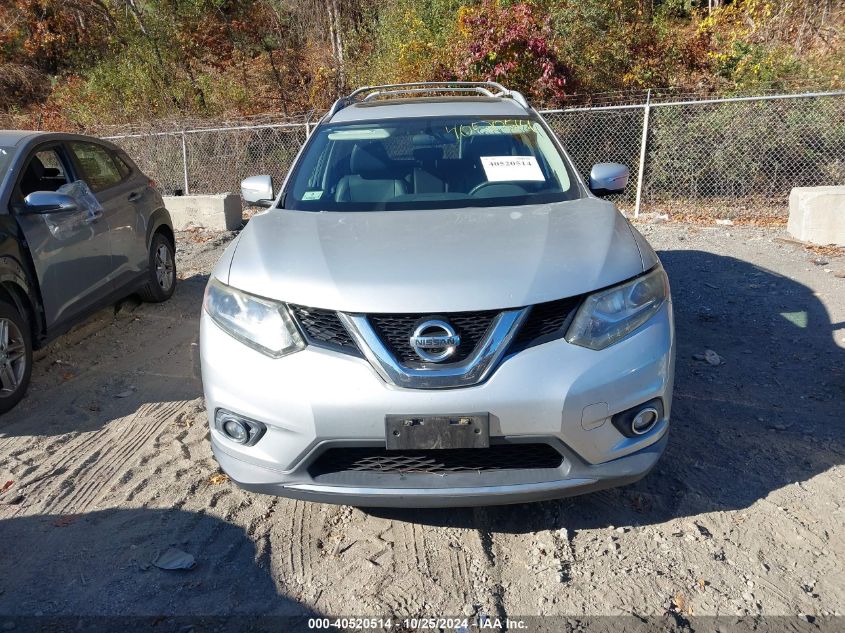 2015 Nissan Rogue Sl VIN: 5N1AT2MV8FC801761 Lot: 40520514