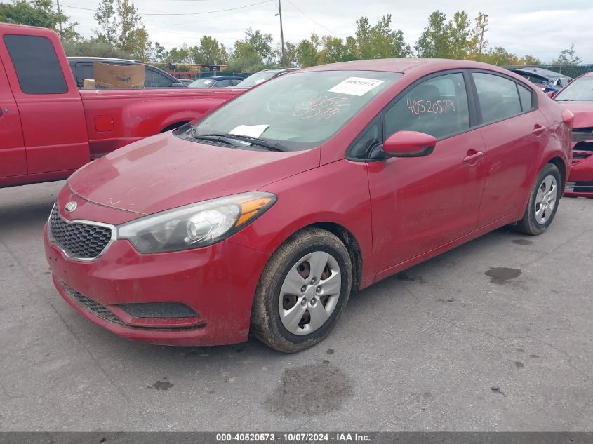 2016 Kia Forte Lx VIN: KNAFK4A63G5502686 Lot: 40520573