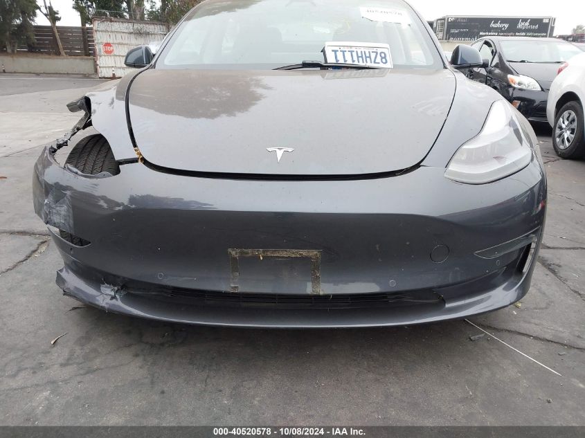 2021 Tesla Model 3 Standard Range Plus Rear-Wheel Drive VIN: 5YJ3E1EA1MF067784 Lot: 40520578