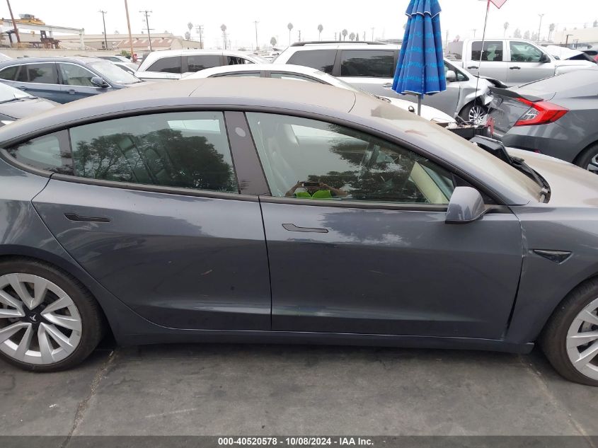 2021 Tesla Model 3 Standard Range Plus Rear-Wheel Drive VIN: 5YJ3E1EA1MF067784 Lot: 40520578