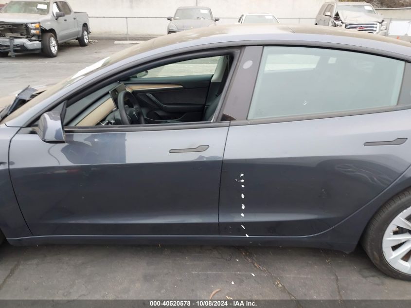 2021 Tesla Model 3 Standard Range Plus Rear-Wheel Drive VIN: 5YJ3E1EA1MF067784 Lot: 40520578