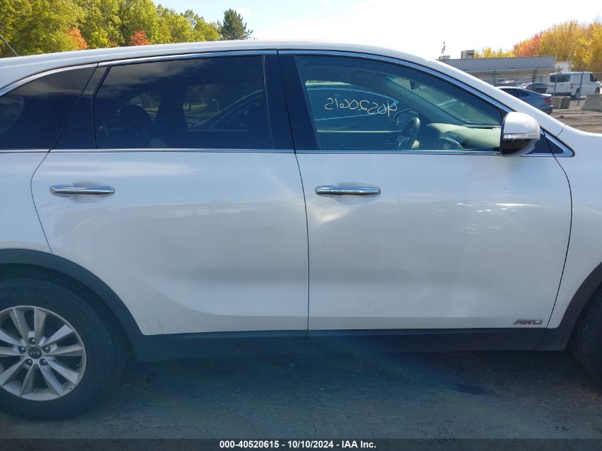 5XYPGDA3XKG515000 2019 Kia Sorento 2.4L Lx