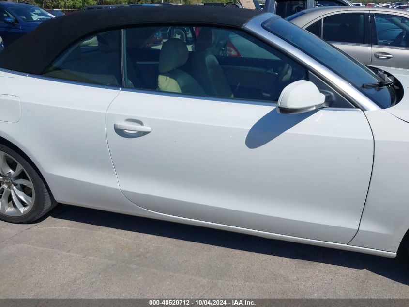 2013 Audi A5 2.0T Premium VIN: WAUAFAFH8DN000307 Lot: 40520712