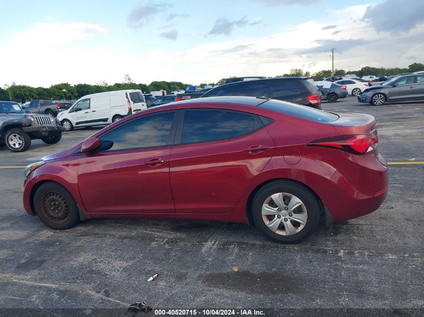 5NPDH4AE3GH712883 2016 Hyundai Elantra Se