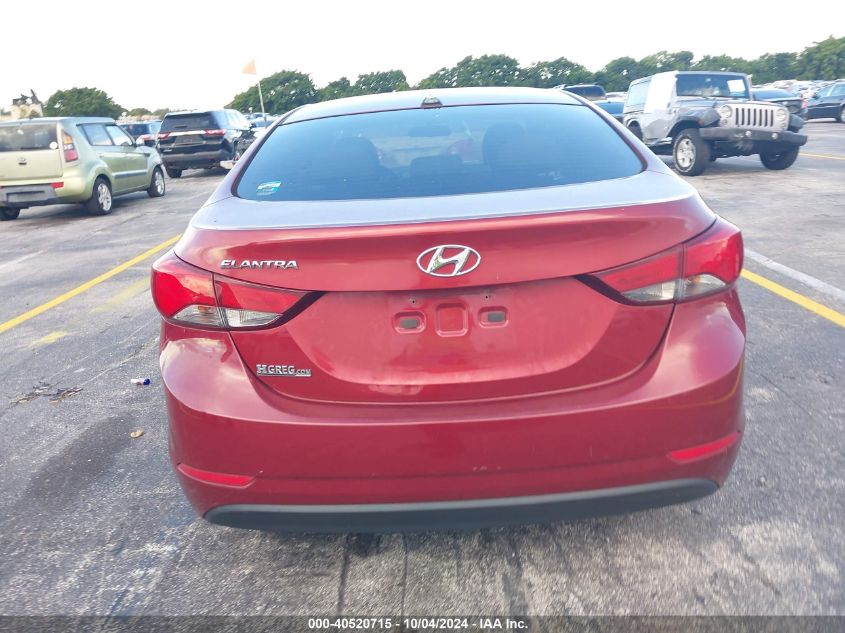 5NPDH4AE3GH712883 2016 Hyundai Elantra Se