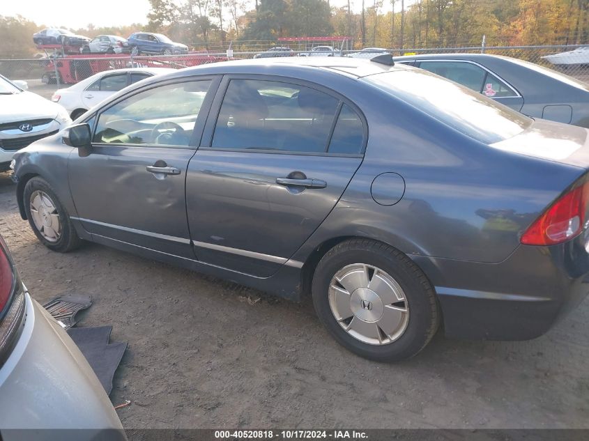 2008 Honda Civic Hybrid VIN: JHMFA36298S026077 Lot: 40520818