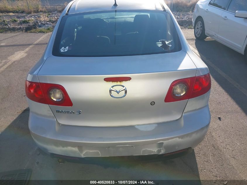 2006 Mazda Mazda3 I VIN: JM1BK12F561449283 Lot: 40520833