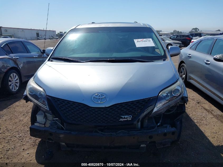 5TDYK3DC6CS278907 2012 Toyota Sienna Xle V6 8 Passenger