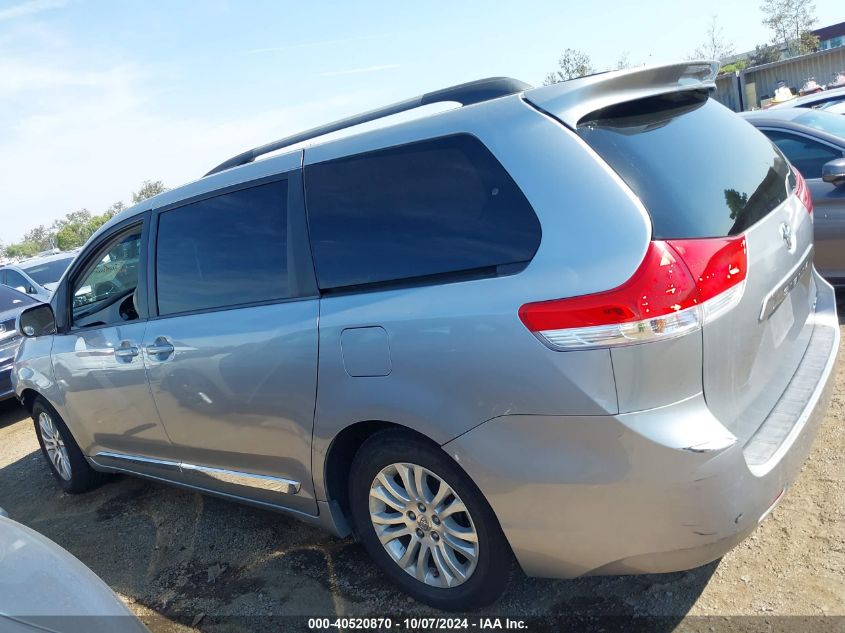 5TDYK3DC6CS278907 2012 Toyota Sienna Xle V6 8 Passenger