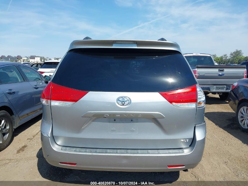 5TDYK3DC6CS278907 2012 Toyota Sienna Xle V6 8 Passenger