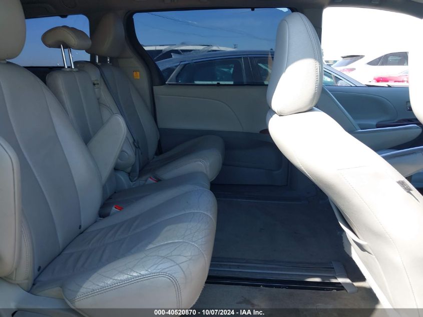 5TDYK3DC6CS278907 2012 Toyota Sienna Xle V6 8 Passenger