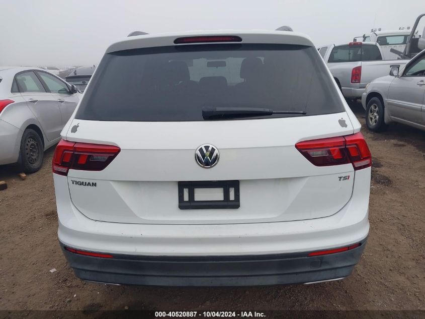 3VV1B7AX1JM188126 2018 Volkswagen Tiguan 2.0T S