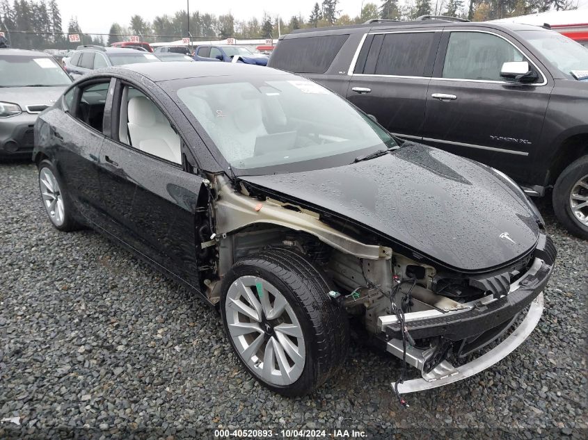 2022 Tesla Model 3 Long Range Dual Motor All-Wheel Drive VIN: 5YJ3E1EB1NF204197 Lot: 40520893