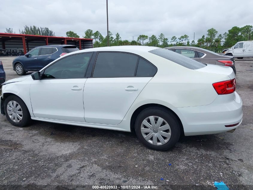 2015 Volkswagen Jetta S VIN: 3VW2K7AJ1FM401854 Lot: 40520933