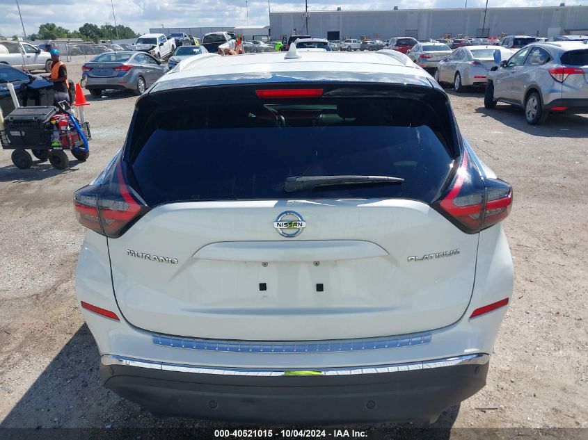 2019 Nissan Murano Platinum VIN: 5N1AZ2MJ8KN161920 Lot: 40521015