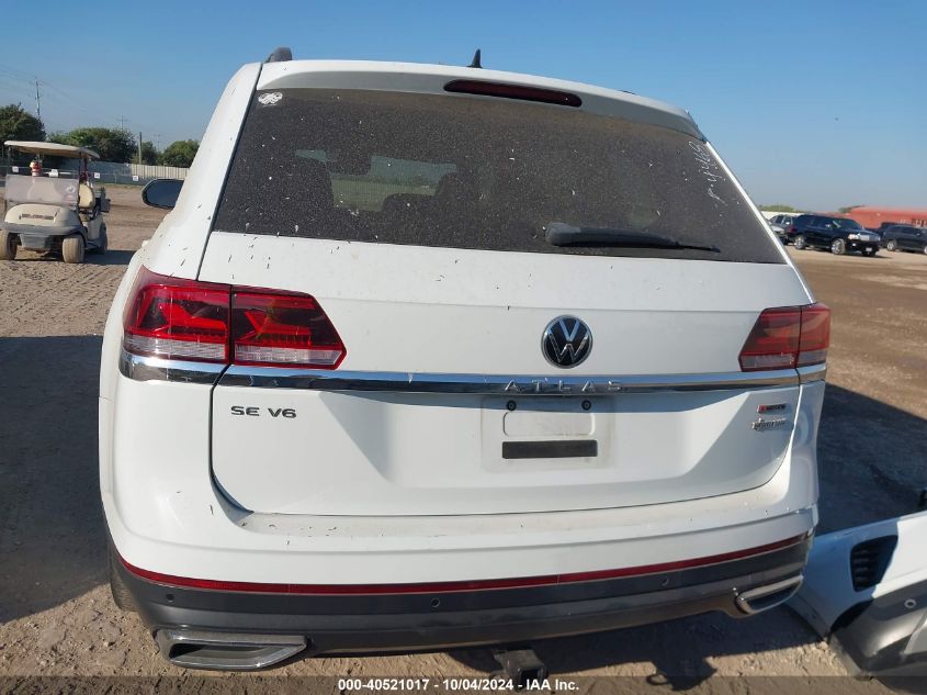 2021 Volkswagen Atlas 3.6L V6 Se W/Technology VIN: 1V2HR2CA4MC599528 Lot: 40521017