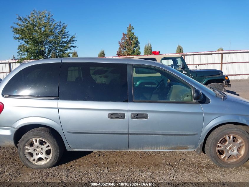 2003 Dodge Caravan Se VIN: 1D4GP25R53B317605 Lot: 40521046