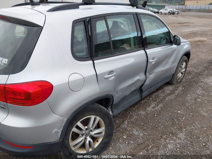 2017 Volkswagen Tiguan 2.0T/2.0T S VIN: WVGBV7AX6HK014446 Lot: 40521051