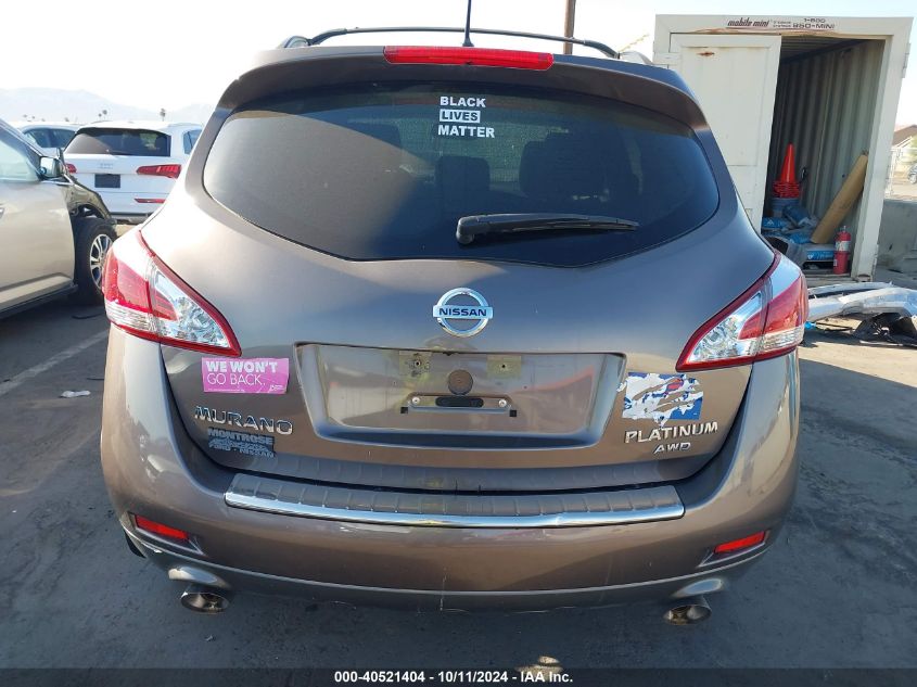 2014 Nissan Murano Le VIN: JN8AZ1MW1EW503270 Lot: 40521404