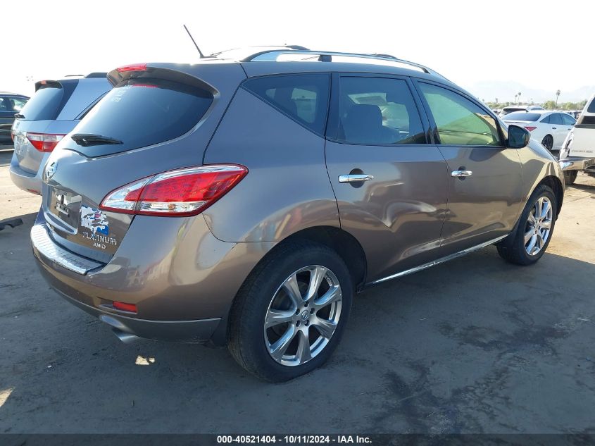 JN8AZ1MW1EW503270 2014 Nissan Murano Le