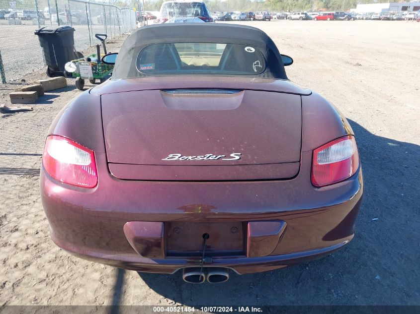 2005 Porsche Boxster S VIN: WP0CB29815U730768 Lot: 40521454