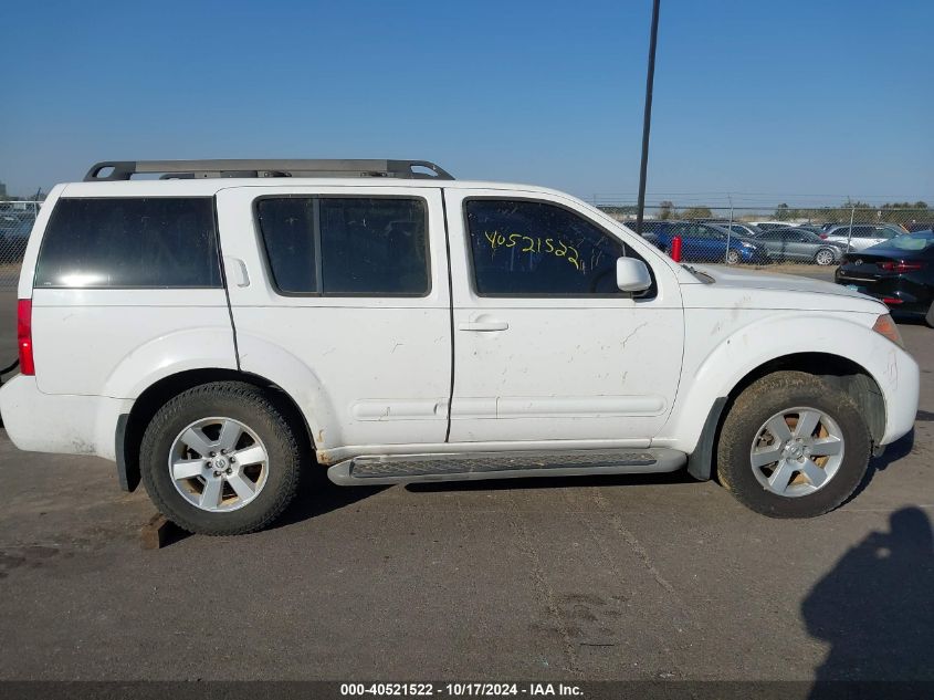 2008 Nissan Pathfinder Se VIN: 5N1AR18B18C622019 Lot: 40521522