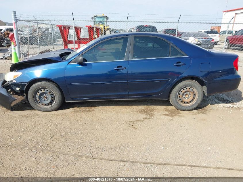 2004 Toyota Camry Le VIN: JTDBE32K640265487 Lot: 40521573