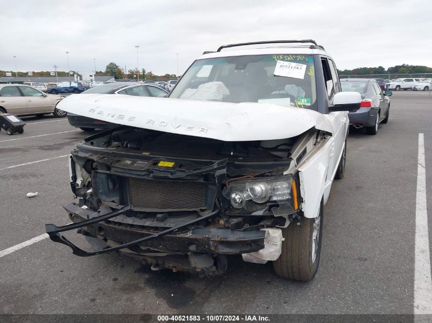 2012 Land Rover Range Rover Hse VIN: SALME1D43CA380478 Lot: 40521583