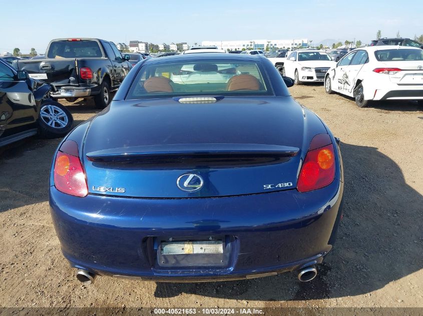 2005 Lexus Sc 430 VIN: JTHFN48Y450066067 Lot: 40521653