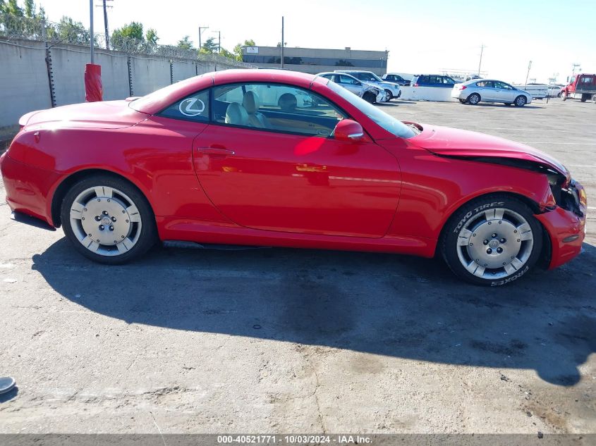 2004 Lexus Sc 430 VIN: JTHFN48Y940058920 Lot: 40521771