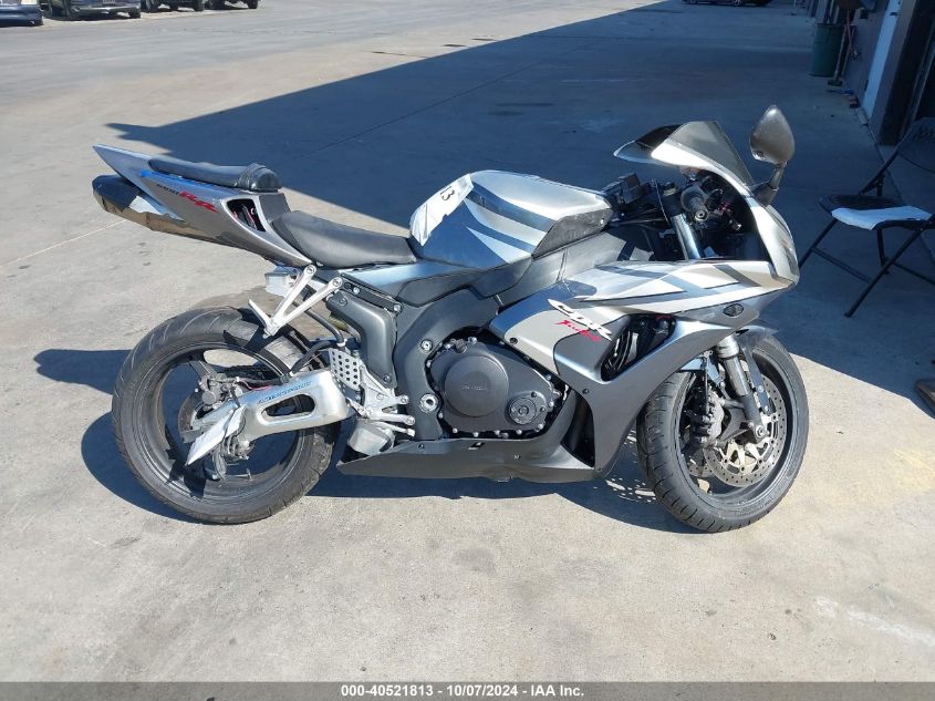 2006 Honda Cbr1000 Rr VIN: JH2SC57096M205313 Lot: 40521813