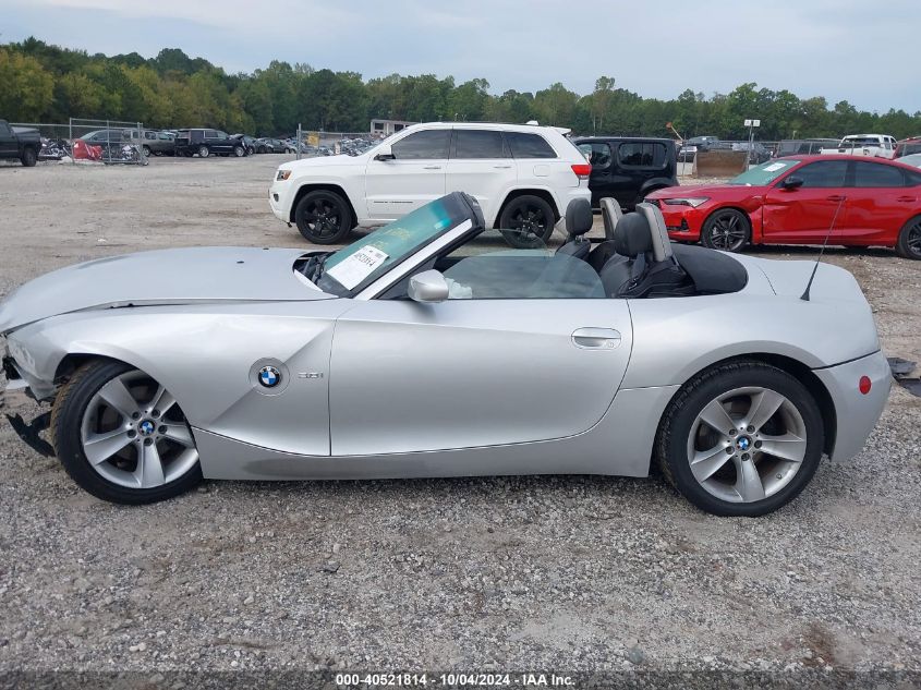 4USBU33557LW72905 2007 BMW Z4 3.0I