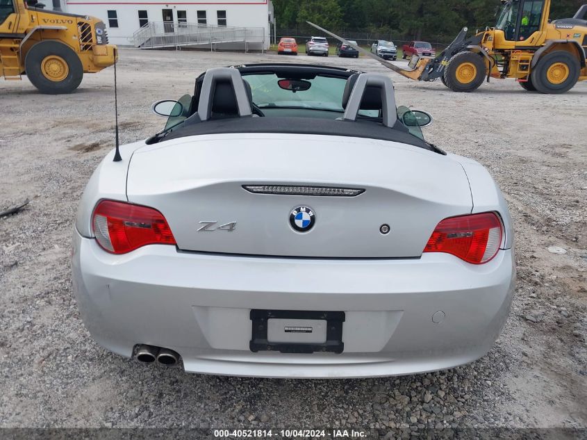 4USBU33557LW72905 2007 BMW Z4 3.0I