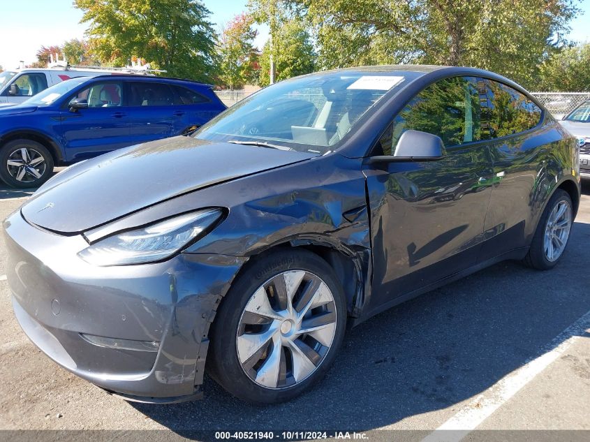 2022 Tesla Model Y Long Range Dual Motor All-Wheel Drive VIN: 7SAYGDEE2NA015134 Lot: 40521940