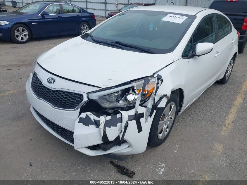 2016 Kia Forte Lx VIN: KNAFK4A61G5621319 Lot: 40522019