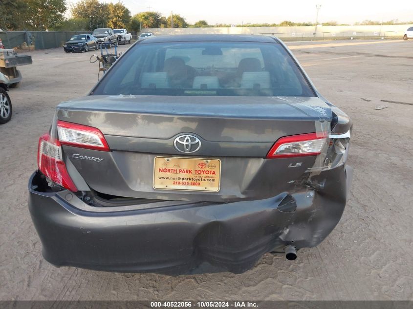 2013 Toyota Camry Le VIN: 4T4BF1FK3DR324386 Lot: 40522056