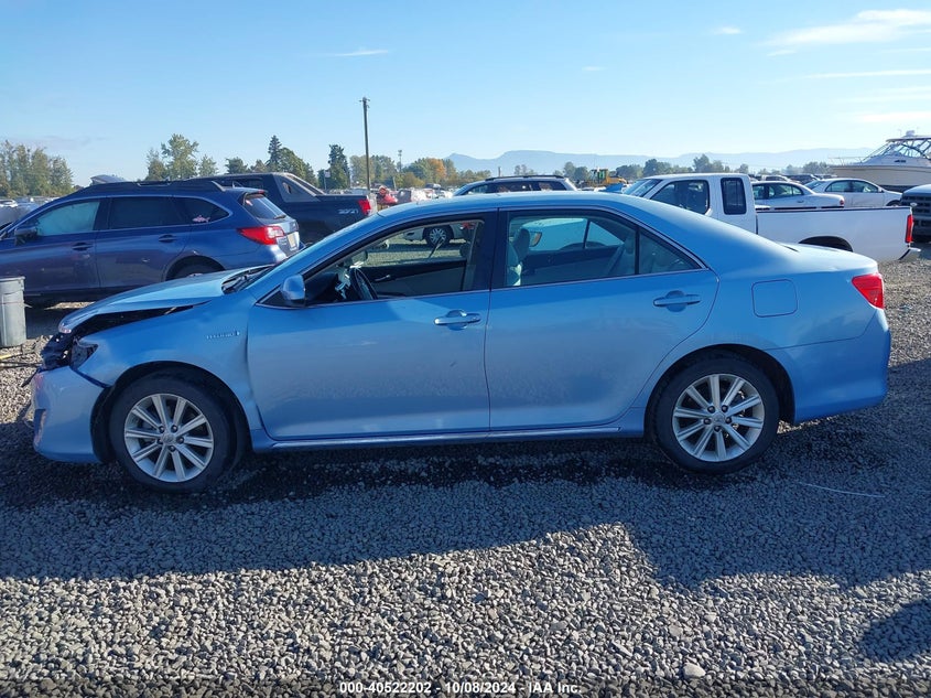 2014 TOYOTA CAMRY HYBRID VIN: 4T1BD1FK7EU098824