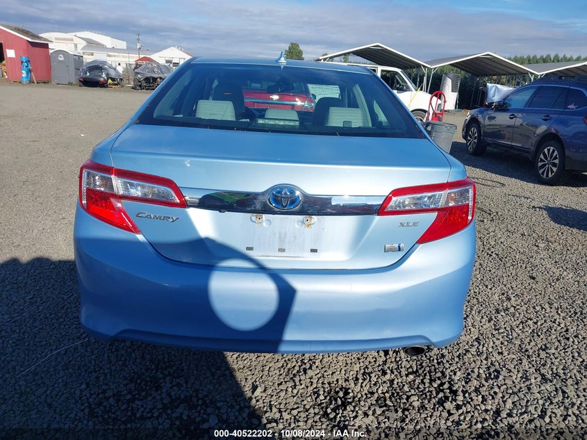 2014 TOYOTA CAMRY HYBRID VIN: 4T1BD1FK7EU098824