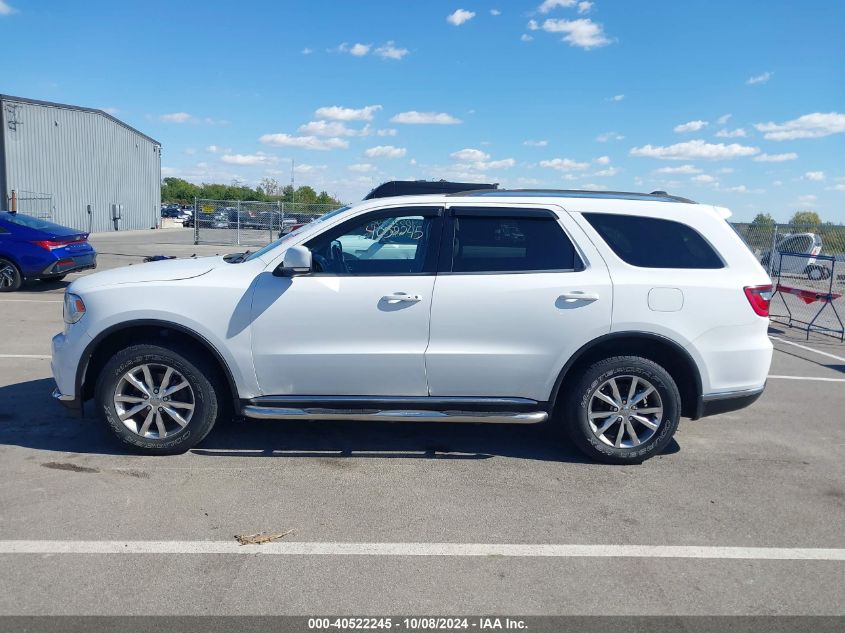 2014 Dodge Durango Limited VIN: 1C4RDJDGXEC490848 Lot: 40522245