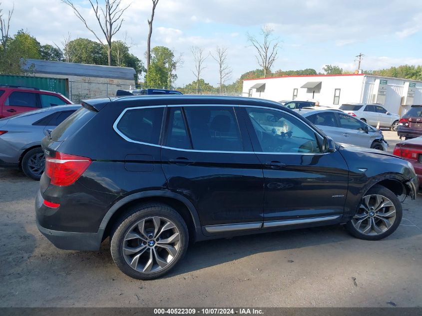 2016 BMW X3 xDrive28I VIN: 5UXWX9C57G0D85702 Lot: 40522309