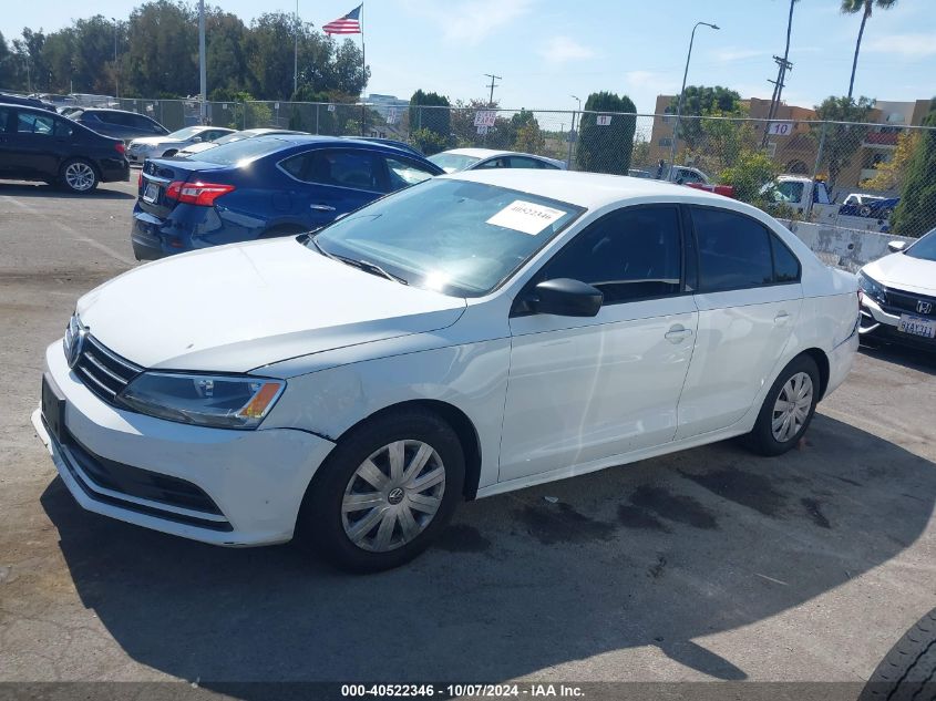 2016 Volkswagen Jetta 1.4T S VIN: 3VW267AJ0GM243710 Lot: 40522346