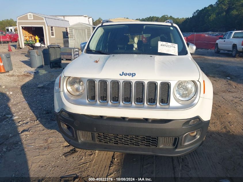 2017 Jeep Renegade Limited 4X4 VIN: ZACCJBDB3HPE93874 Lot: 40522376