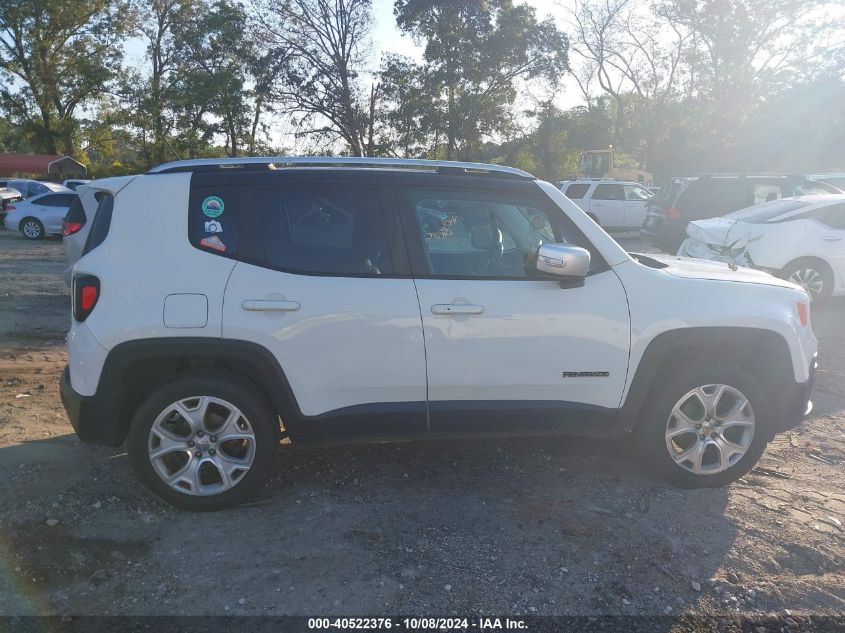 2017 Jeep Renegade Limited 4X4 VIN: ZACCJBDB3HPE93874 Lot: 40522376