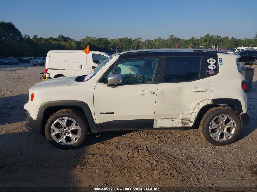 2017 Jeep Renegade Limited 4X4 VIN: ZACCJBDB3HPE93874 Lot: 40522376