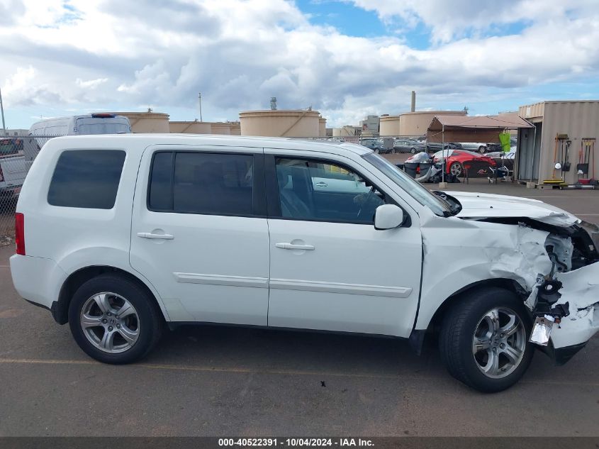 2012 Honda Pilot Ex-L VIN: 5FNYF3H51CB039351 Lot: 40522391