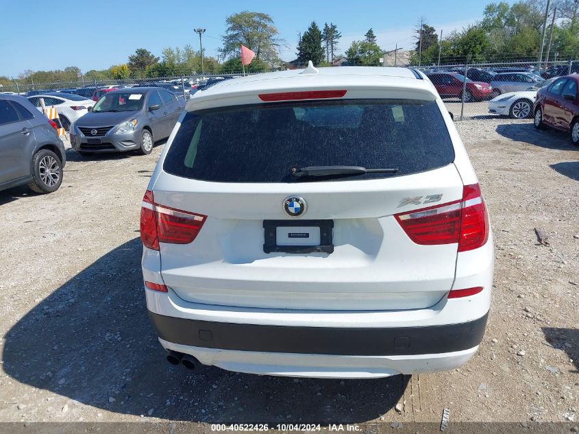 2013 BMW X3 xDrive28I VIN: 5UXWX9C54D0D04635 Lot: 40522426