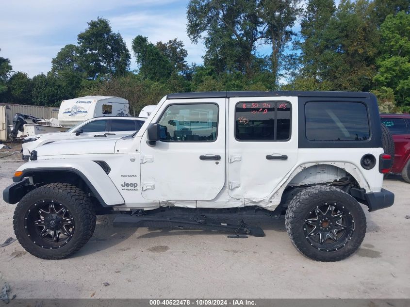 2018 Jeep Wrangler Unlimited Sahara 4X4 VIN: 1C4HJXEG4JW220092 Lot: 40522478